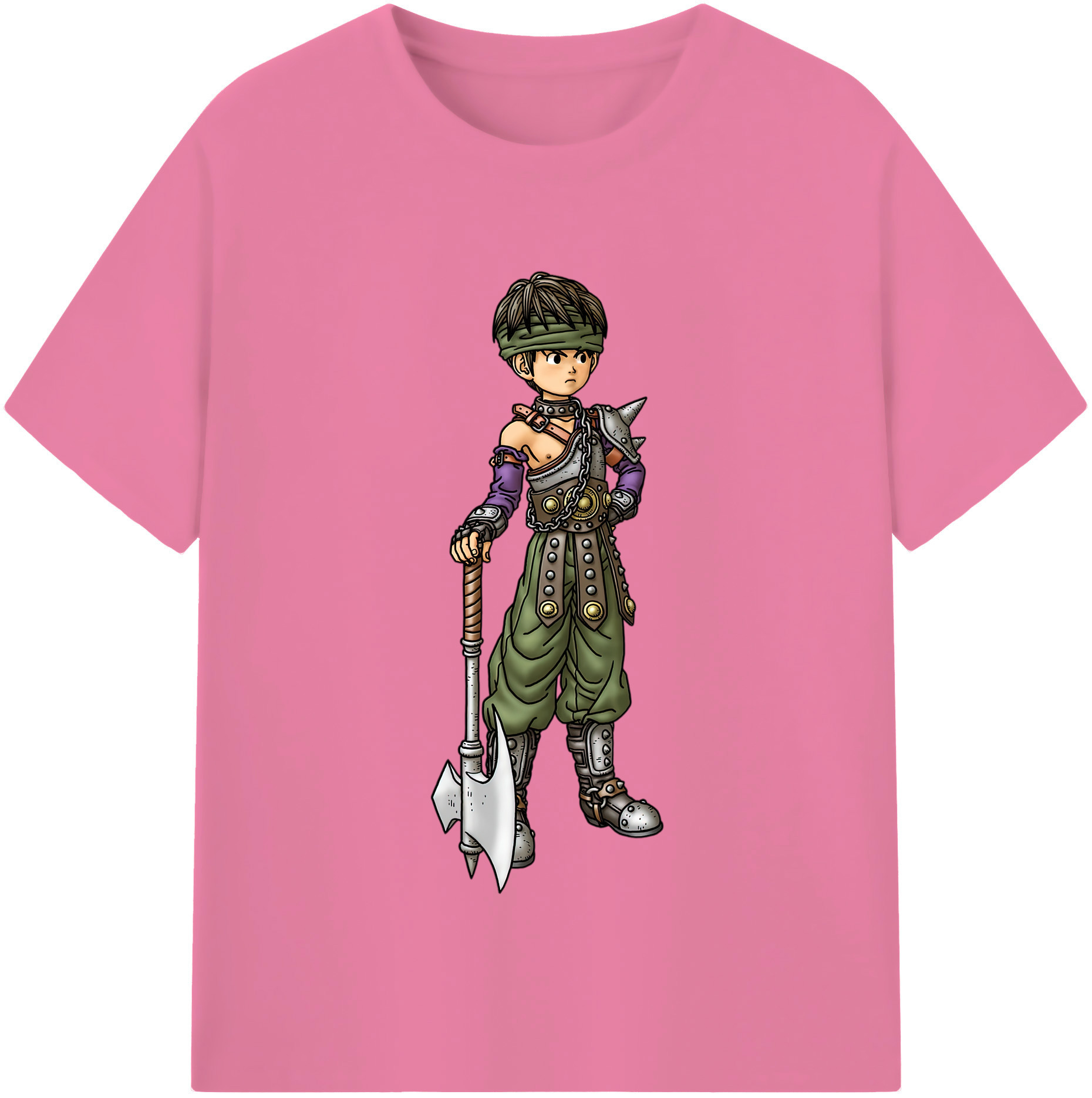 （画像用） ドラゴンクエスト Doragon Kuesuto Dragon Quest 綿100％半袖Tシャツ（フロントプリント）